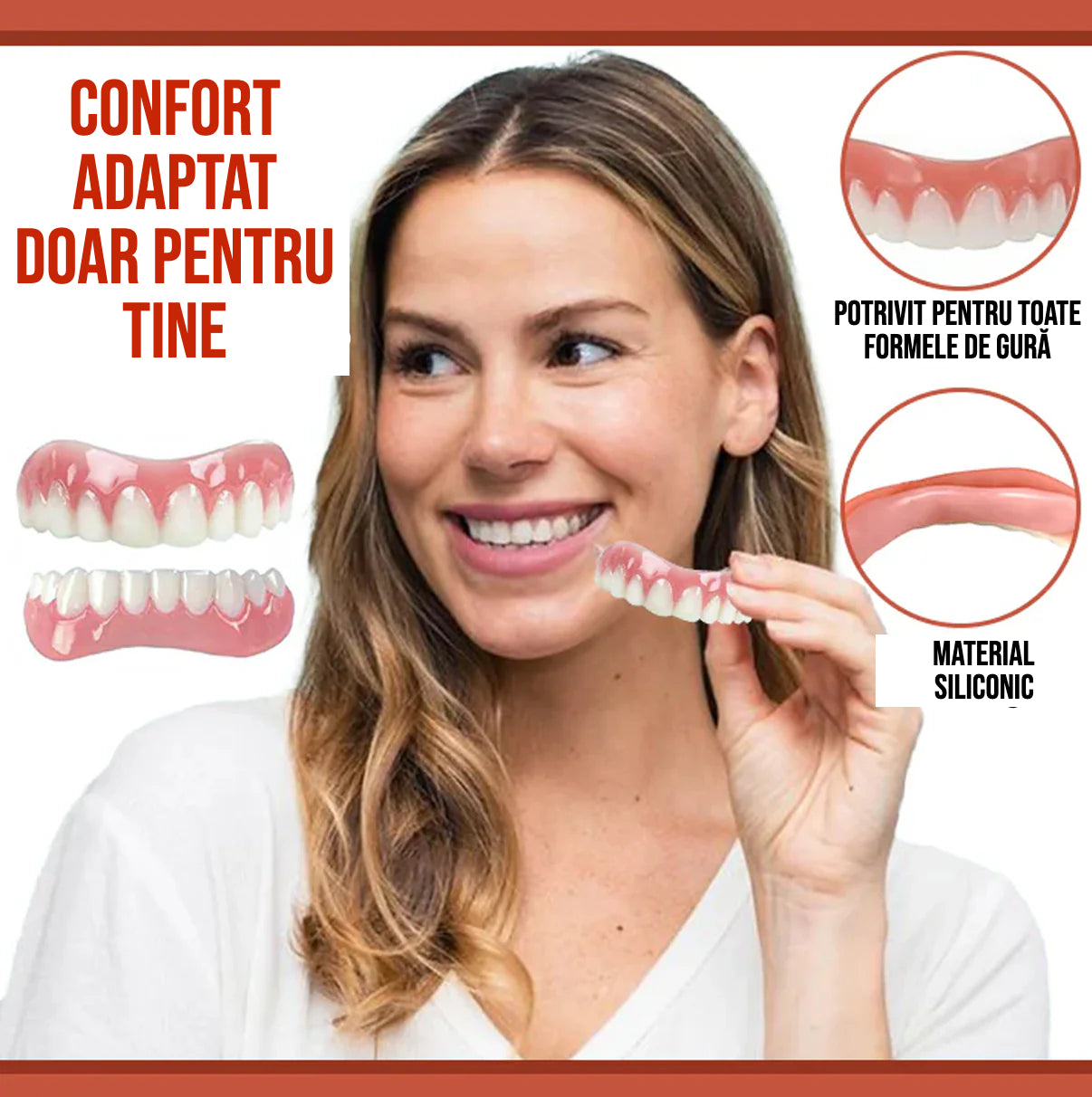 PerfectFit™ Proteze Dentare Din Silicon | Spuneți Adio Disconfortului Dentar